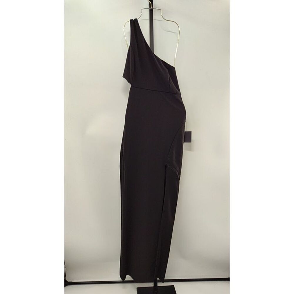 Lulu's One-Shoulder Black Maxi Dress
